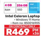 HP Intel Celeron Laptop-Home Internet 200GB