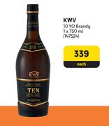 KWV 10 Yo Brandy-750ml Each