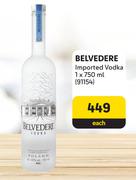 Belvedere Imported Vodka-750ml Each