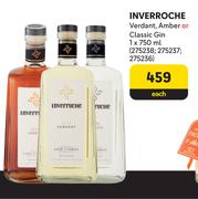 Inverroche Verdant, Amber Or Classic Gin-750ml Each