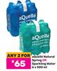 Aquelle Natural Spring Or Sparkling Water-For 2 x 6 x 500ml