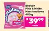 Beacon Pink & White Marshmallows-400g Each