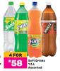 Soft Drinks Assorted-For 4 x 1.5Ltr
