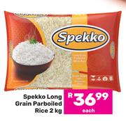 Spekko Long Grain Parboiled Rice-2kg Each