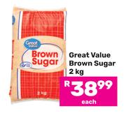 Great Value Brown Sugar-2Kg Each