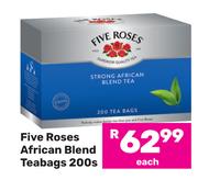 Five Roses African Blend Teabags-200s Pack Each