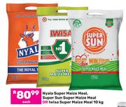 Nyala Super Maize Meal, Super Sun Super Maize Meal Or Iwisa Super Maize Meal-10kg Each