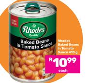 Rhodes Baked Beans In Tomato Sauce-410g Each