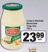 Crosse & Blackwell Mayonnaise Tangy Only-750g Each