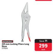 Mastercraft 225mm Locking Pliers Long Nose