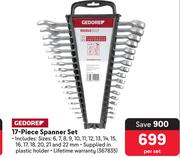 Gedore 17-Piece Spanner Set-Per Set