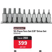 Mastercraft 10-Piece Torx Set 3/8" Drive Set-Per Set