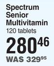 Spectrum Senior Multivitamin-120 Tablets