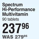 Spectrum Hi Performance Multivitamin-90 Tablets