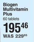 Biogen Multivitamin Plus-60 Tablets