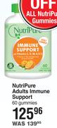 NutriPure Adults Immune Supports-60 Gummies