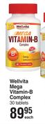Wellvita Mega Vitamin B Complex-30 Tablets Each