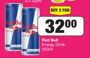 Red Bull Energy Drink-For 2 x 250ml