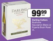 Darling Cellars Bushvine Sauvignon Blanc Or Pyjama Bush Rose-2Ltr Each
