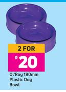 Ol'Roy 180mm Plastic Dog Bowl-For 2