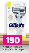 Gillette Skinguard Razor + 2 Cartridges