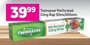 Twinsaver Perforated Cling Wrap-50m x 300mm