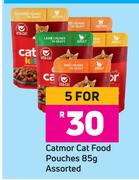 Catmor Cat Food Pouches Assorted-For 5 x 85g