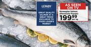 Norwegian Salmon (Previously Frozen)-Per Kg