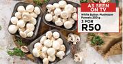 White Button Mushroom Punnets-For 3 x 200g