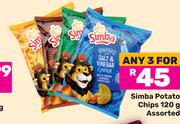 Simba Potato Chips Assorted-For Any 3 x 120g