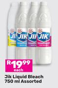 Jik Liquid Bleach Assorted-750ml Each