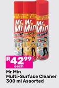 Mr Min Multi-Surface Cleaner Assorted-300ml Each