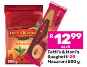 Fatti's & Moni's Spaghetti Or Macaroni-500g Each