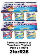 Paramalat Smooth Or Yumchums Yoghurt Pack-For 2 x 6 x 100g