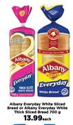 Albany Everyday White Sliced Bread Or Albany Everyday White Thick Sliced Bread-700g Each