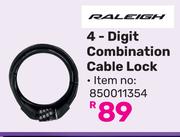 Raleigh 4 Digit Combination Cable Lock