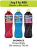 Energade Concentrate (All Variants)-For Any 2 x 750ml