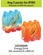 Lucozade Energy Drink (All Variants)-For 2 x 6 x 360ml