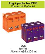 Bos Ice Tea (All Variants)-For 2 x 6 x 200ml