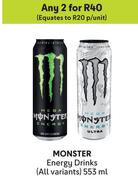Monster Energy Drink (All Variants)-For 2 x 553ml