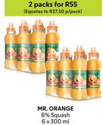 Mr.Orange 6% Squash-For 2 x 6 x 300ml