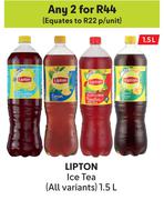 Lipton Ice Tea (All Variants)-For 2 x 1.5L