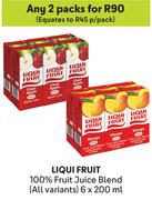 Liqui Fruit 100% Fruit Juice Blend (All Variants)-For 2 x 6 x 200ml