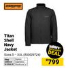 Interceptor Titan Shell Navy Jacket