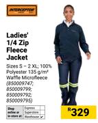 Interceptor Ladies' 1/4 Zip Fleece Jacket