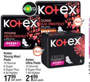 Kotex Ultra Pads 10 Normal, 8 Super Plus, 7 All Nighter-Per Pack