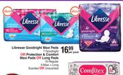 Libresse Goodnight Maxi Pads 7 Goodnight Or Protection & Comfort Maxi Pads-Per Pack