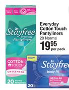 Stayfree Everyday Cotton Touch Pantyliners 20 Normal-Per Pack