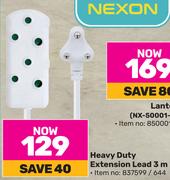 Nexon Heavy Duty Extension Lead 3m
