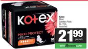 Kotex Maxi Sanitary Pads Assorted-8s/10s Per Pack